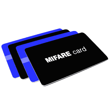 Black and blue Mifare cards